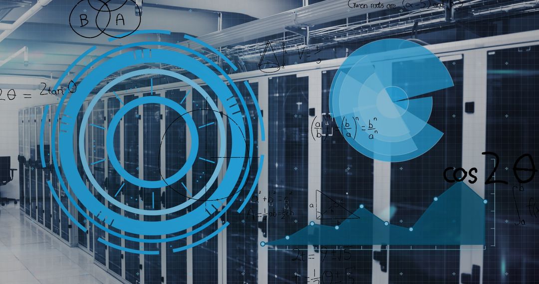 Server Racks with Analytics Data Integration in Futuristic Data Center