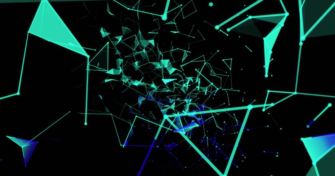 Digital Network with Expanding Green Light Trails