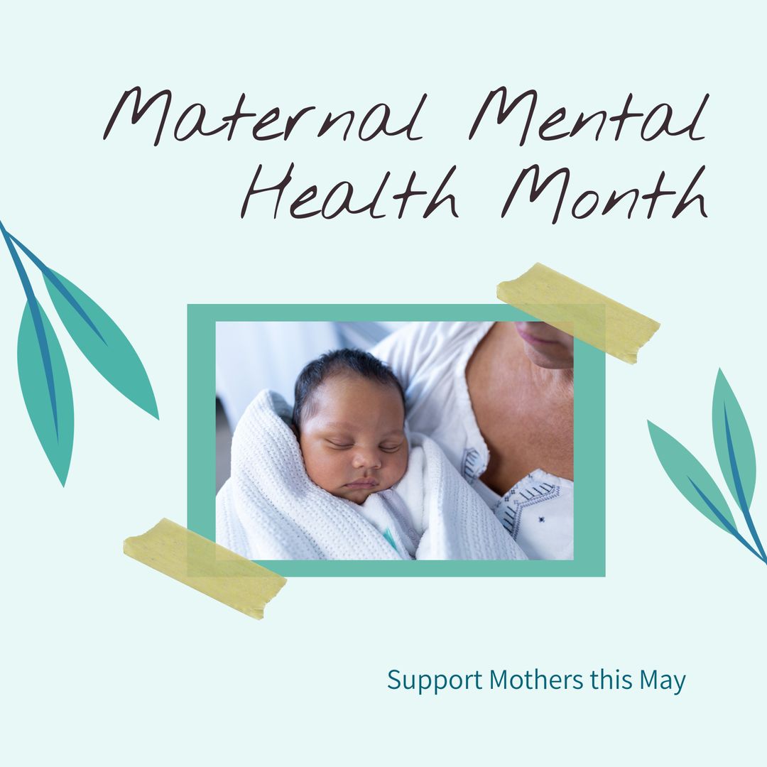 Maternal Mental Health Month: Raising Awareness for New Mothers - Download Free Stock Templates Pikwizard.com