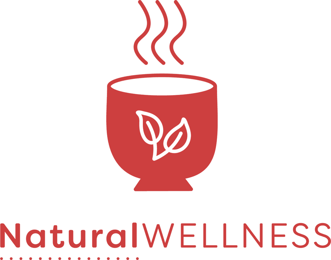 Illustration Red Cup with Natural Wellness Text Transparent Background