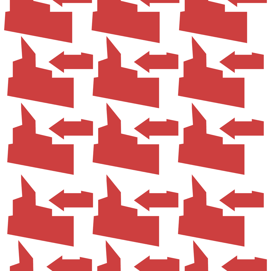 Seamless Red Diagram and Arrow Pattern on Transparent Background