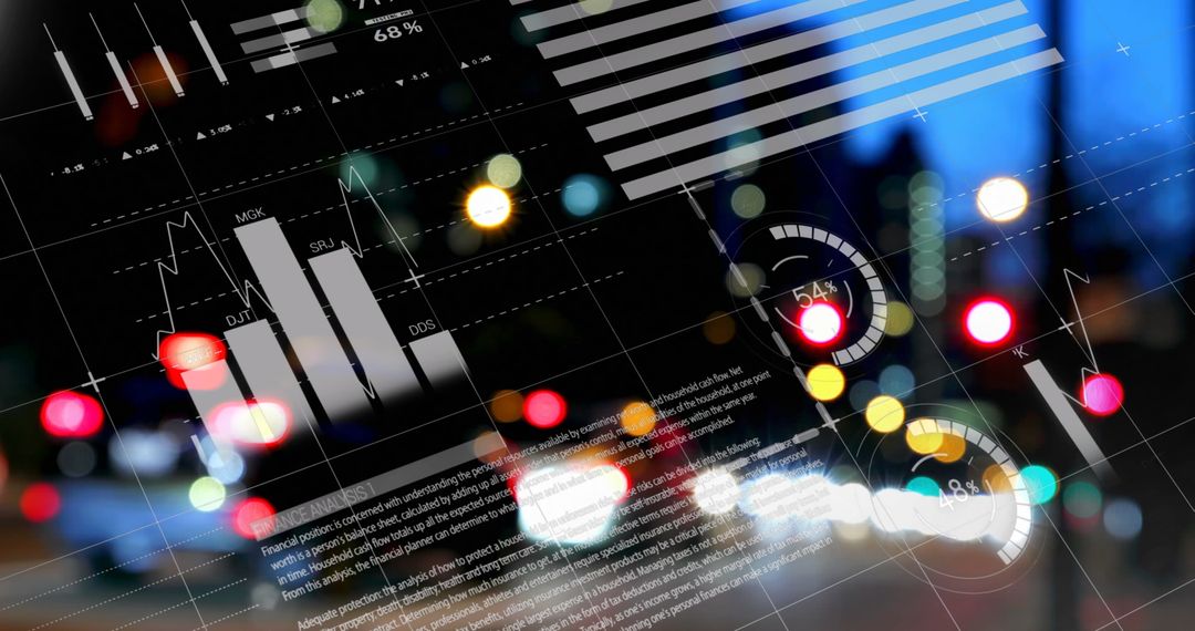 Abstract Data Analytics Over City Night Lights