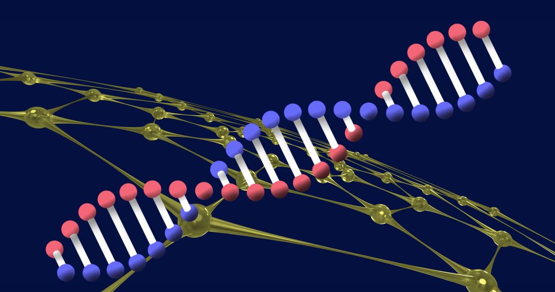 DNA Structure with Futuristic Network Communication Design