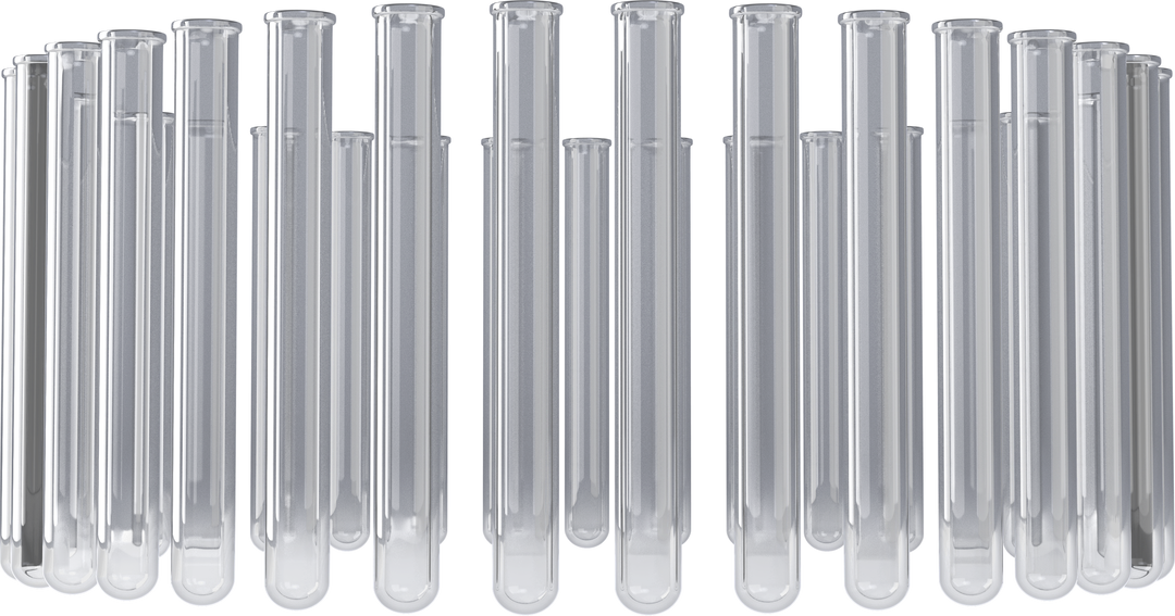 Transparent Test Tubes with Chemical Solution in Vertical Arrangement - Download Free Stock Images Pikwizard.com