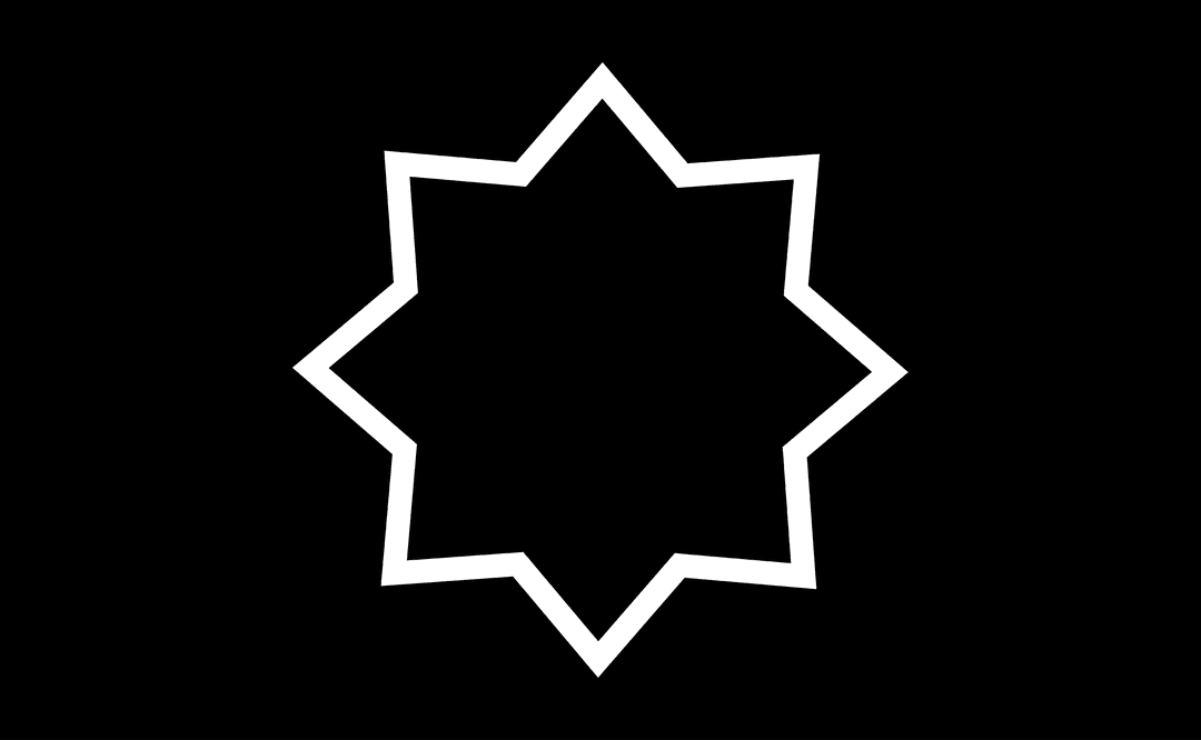 Transparent Star-Shaped Geometric Vector with Eight Points