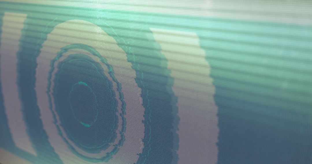 Futuristic Technology Glitch with Light Trails