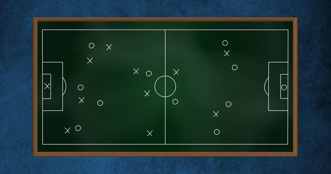 Soccer Game Plan on Chalkboard Concept Design - Free Images, Stock Photos and Pictures on Pikwizard.com