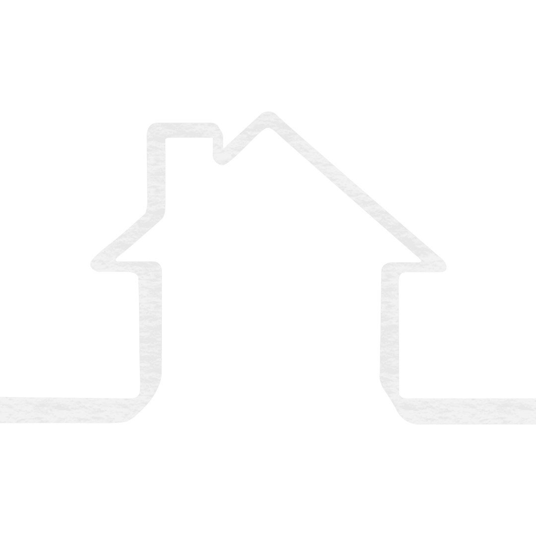 Digital Gray House Outline on Transparent Background for Real Estate