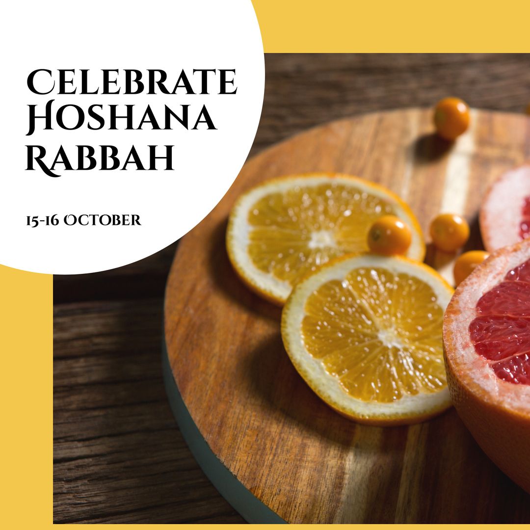 Citrus Slices for Hoshana Rabbah Celebration