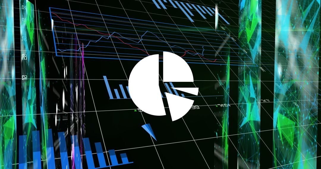 Abstract Financial Data Analysis with Charts and Graphs