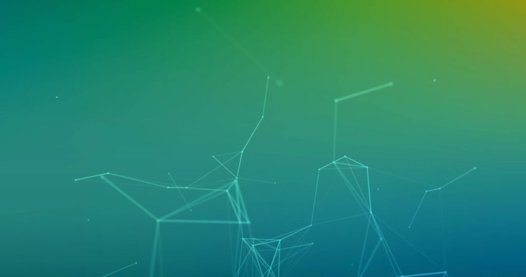 Digital Network Connective Lines on Gradient Background