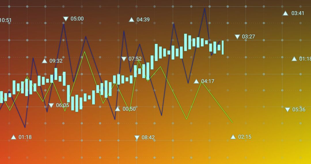 Abstract Data Visualization Digital Chart Background
