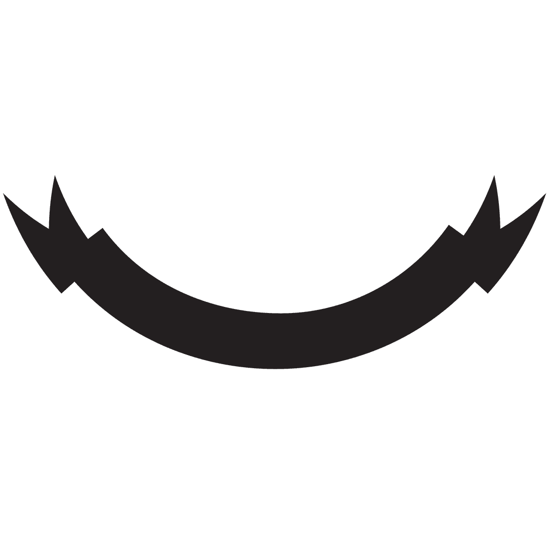 Black Banner Illustration with Copy Space on Transparent Background