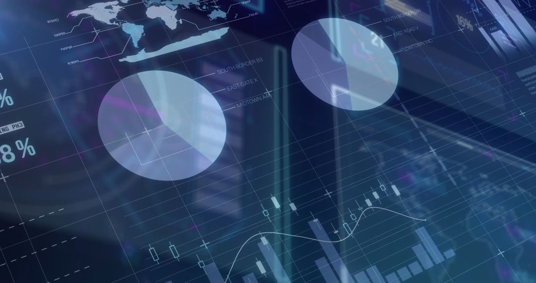 Digital Data Interface with Statistical Analysis and Charts - Free Images, Stock Photos and Pictures on Pikwizard.com