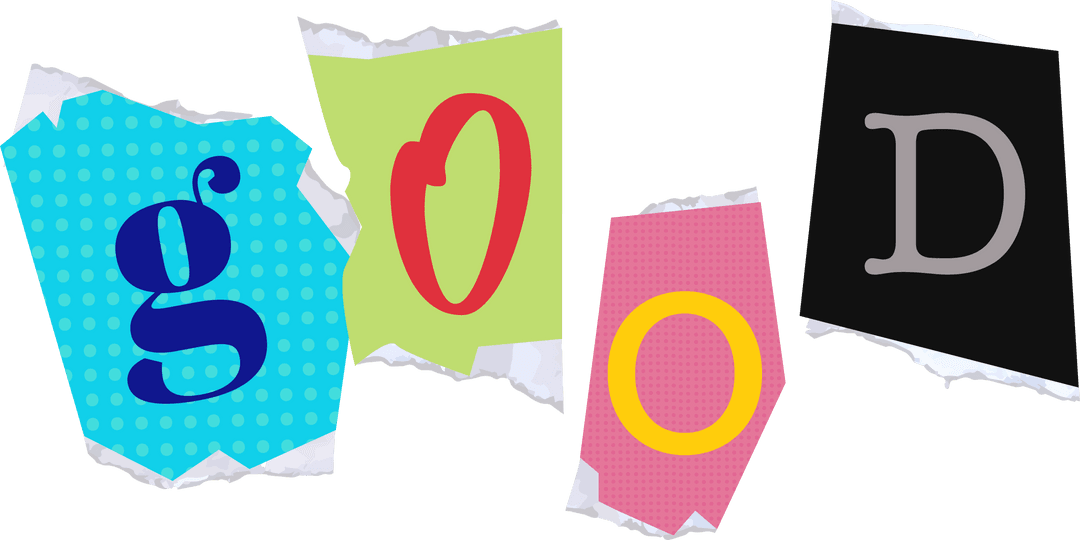 Vibrant Torn Paper Good Sign on Transparent Background