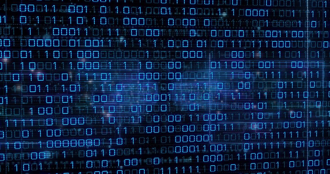 Matrix of Binary Code Displaying Digital Information Flow - Free Images, Stock Photos and Pictures on Pikwizard.com