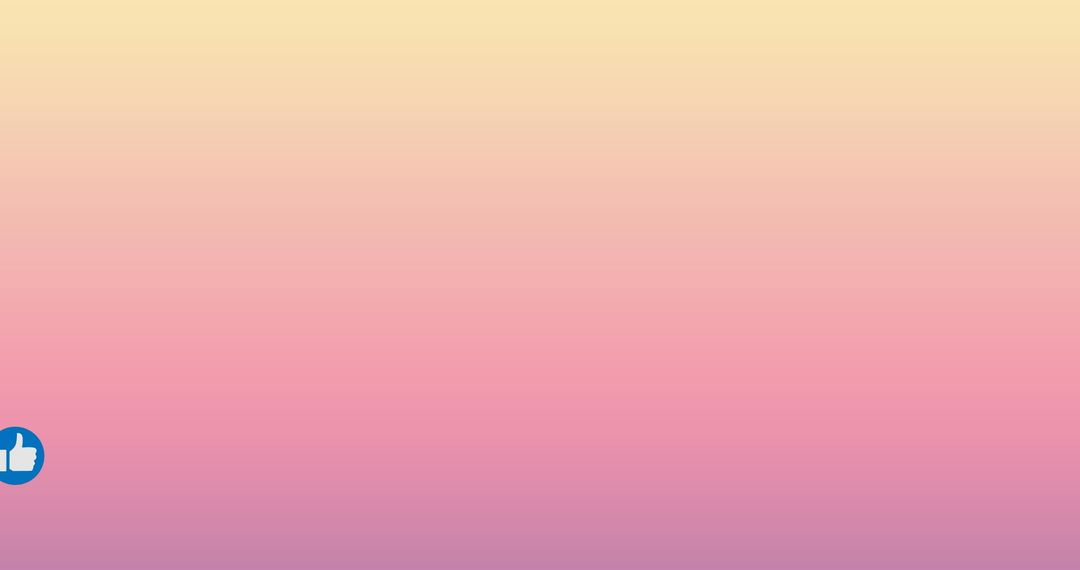 Pastel Gradient Background with Thumbs-Up Icon