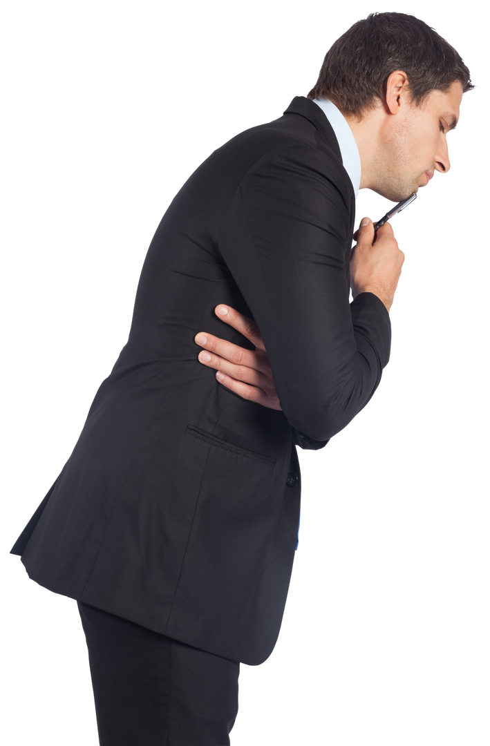 Businessman in Deep Thought on Transparent Background - Download Free Stock Images Pikwizard.com