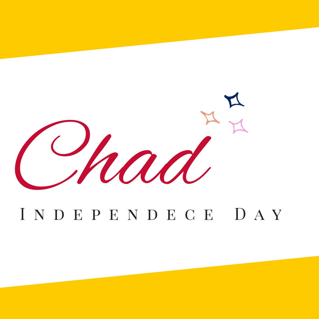 Chad Independence Day Celebration Design with Bold Typography