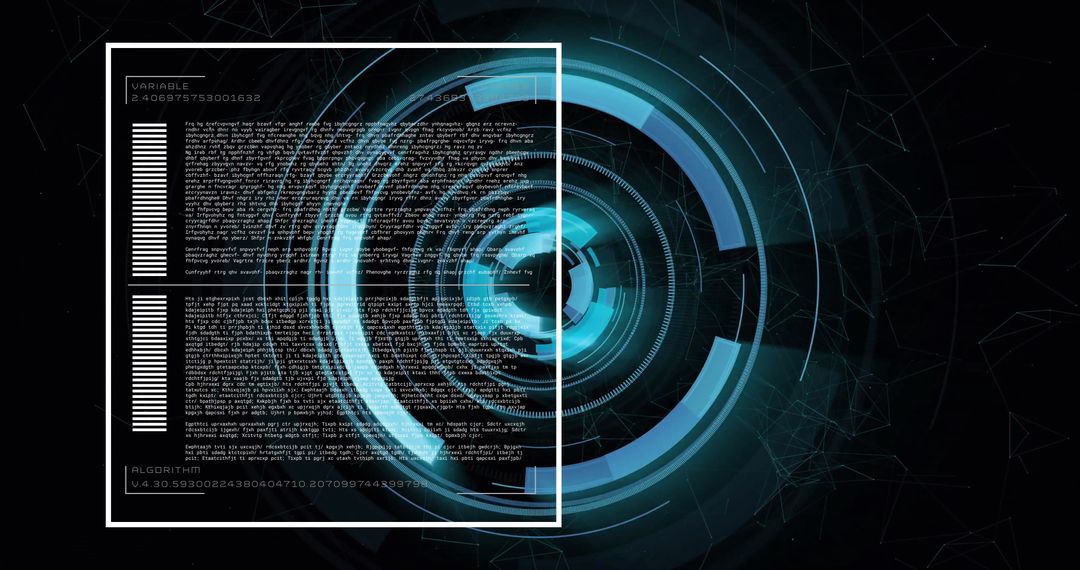 Futuristic Digital Interface with Code for Tech and Data Concepts - Free Images, Stock Photos and Pictures on Pikwizard.com
