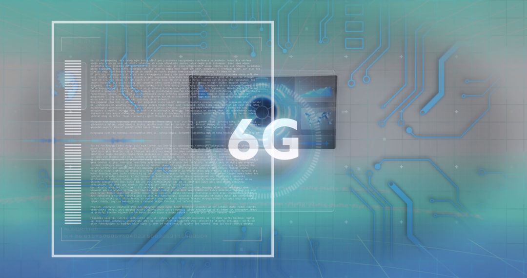 Futuristic 6G Technology Concept Display