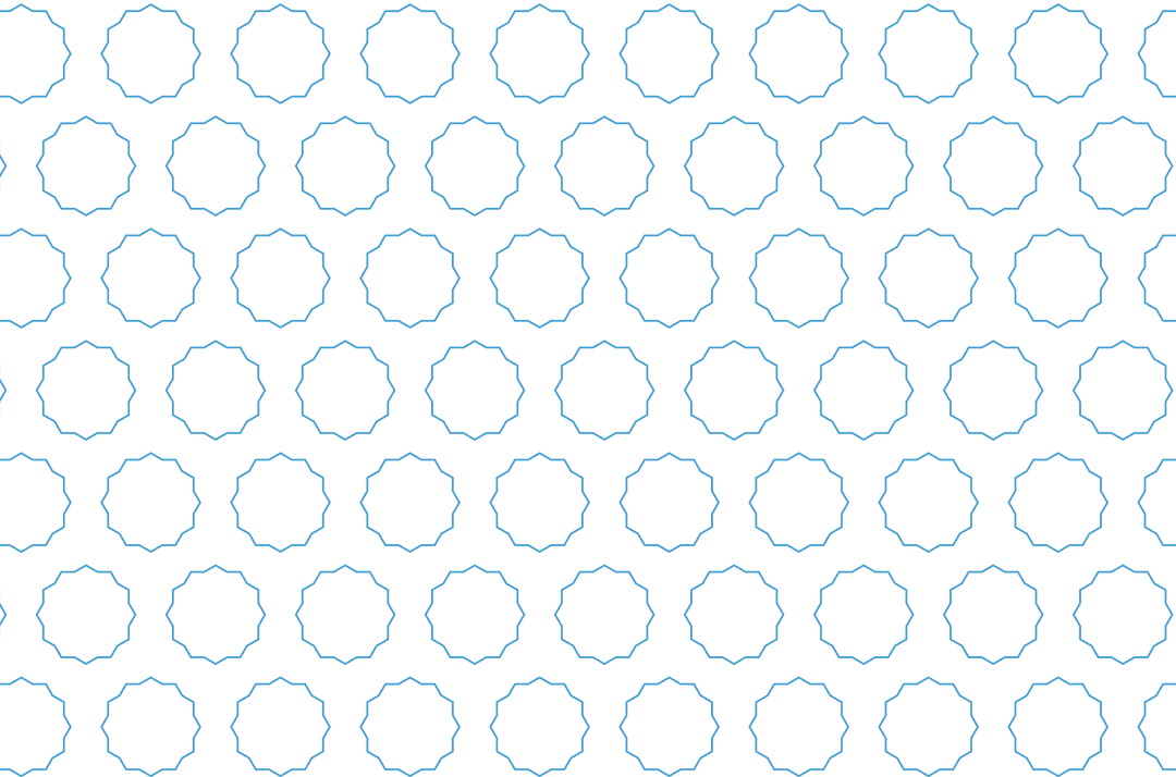 Transparent Blue Circular Floral Pattern Vector Seamless Design