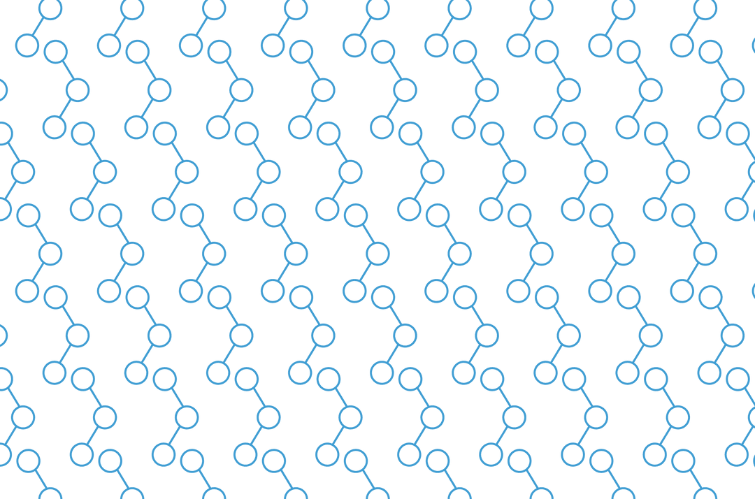 Blue Molecular Pattern on Transparent Background for Design