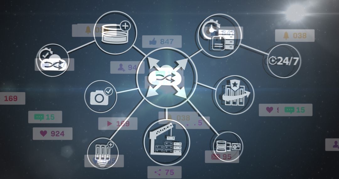 Digital Network of Social Media Interface Conceptualization