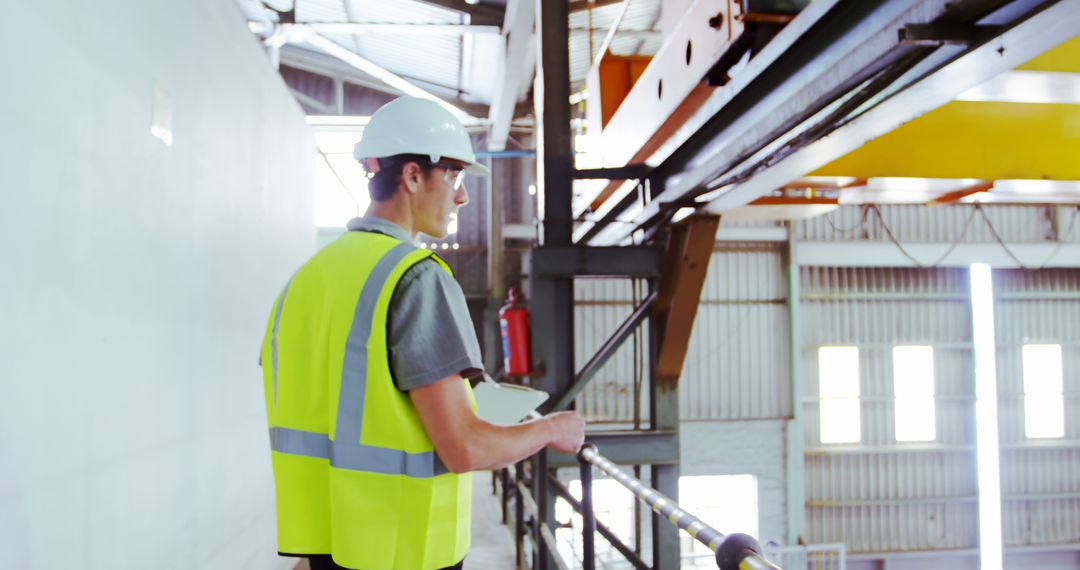 Engineer Overseeing Manufacturing Operations in Industrial Facility - Free Images, Stock Photos and Pictures on Pikwizard.com