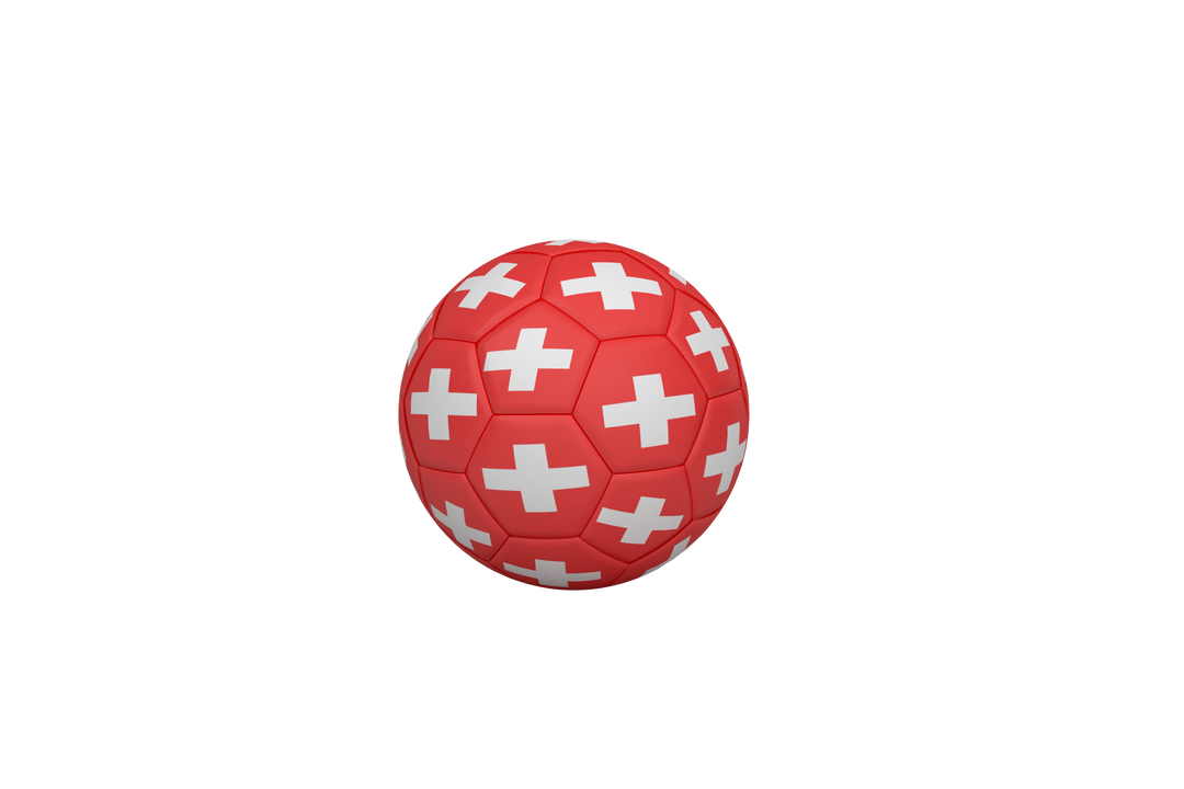 Transparent Soccer Ball with Swiss National Flag Designs - Download Free Stock Images Pikwizard.com