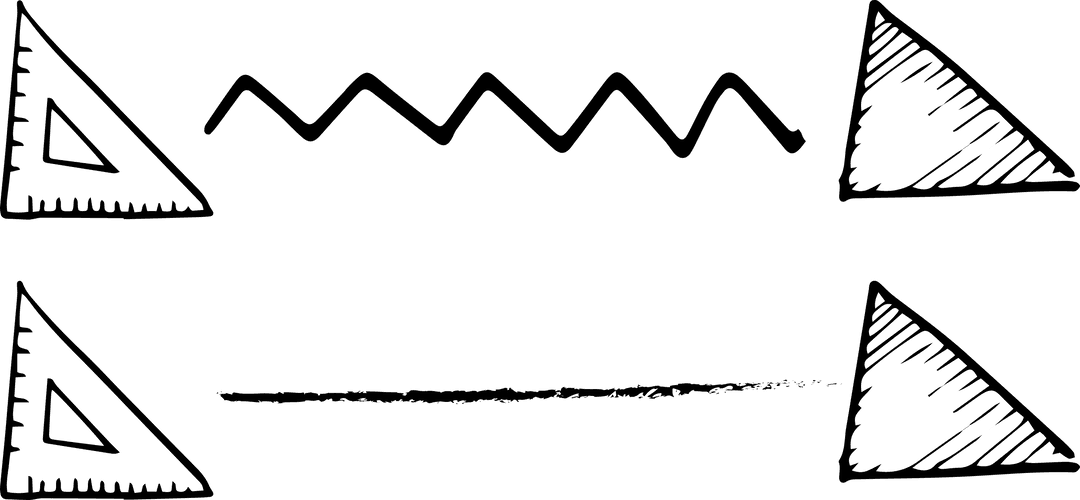 Transparent Set Square Illustration Vector Design