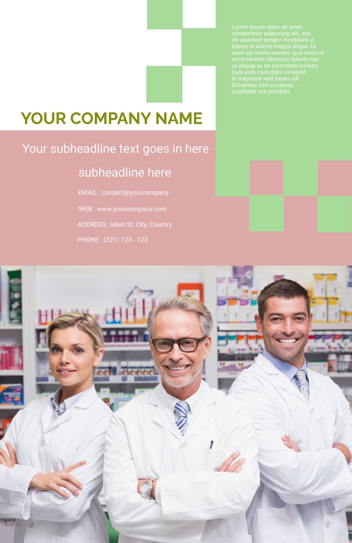 Professional Team of Pharmacists Offering Friendly Healthcare Services - Download Free Stock Templates Pikwizard.com