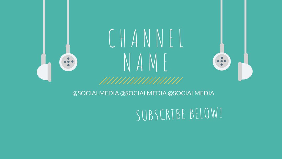 Minimalist Digital Engagement Template with Headphones