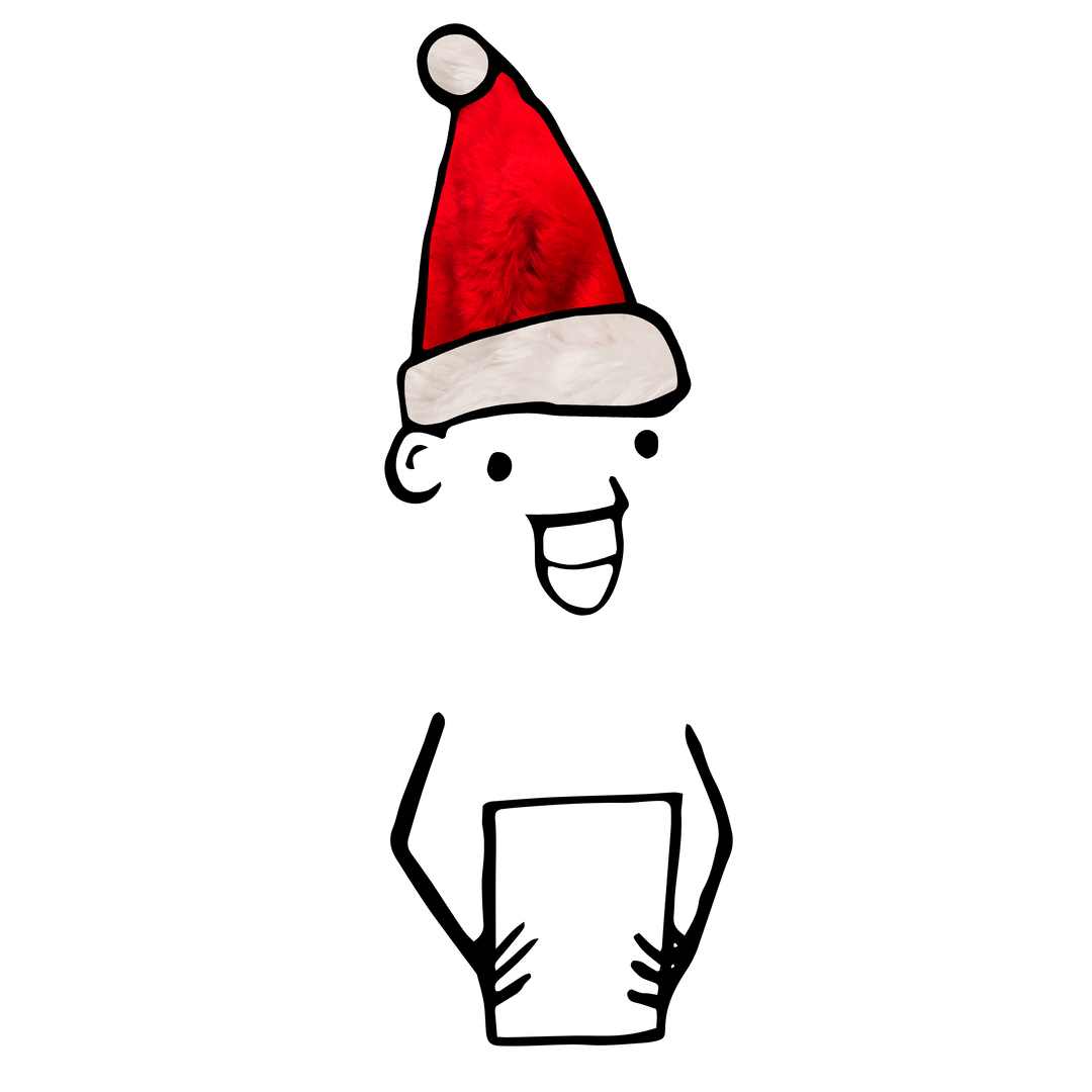 Transparent Vector Illustration Figure with Santa Claus Hat - Download Free Stock Images Pikwizard.com