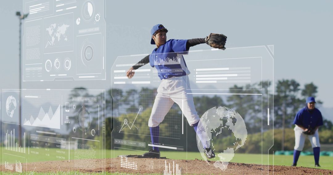 Dynamic Baseball Pitch with Data Analytics Overlay