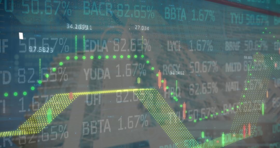 Digital Stock Market Presentation with Dynamic Charts