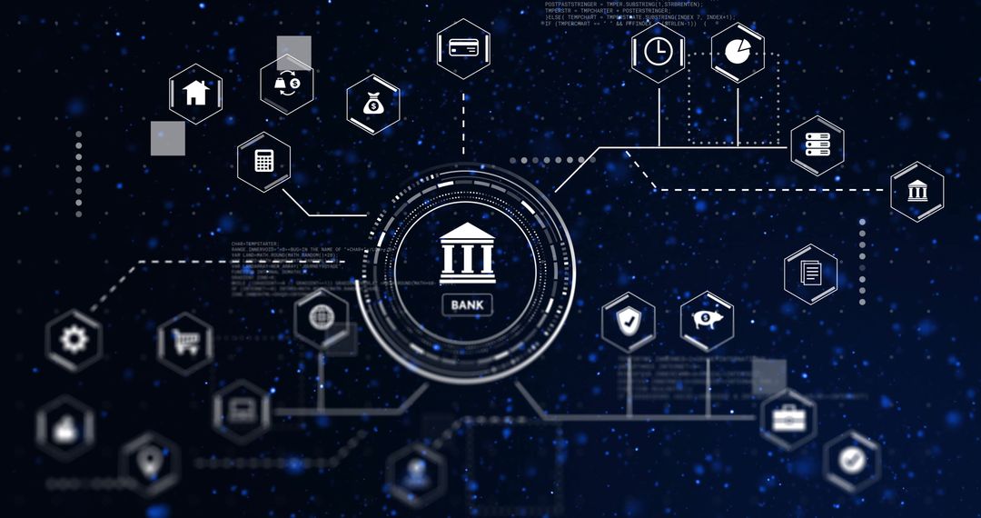Digitized banking network interface and data processing design