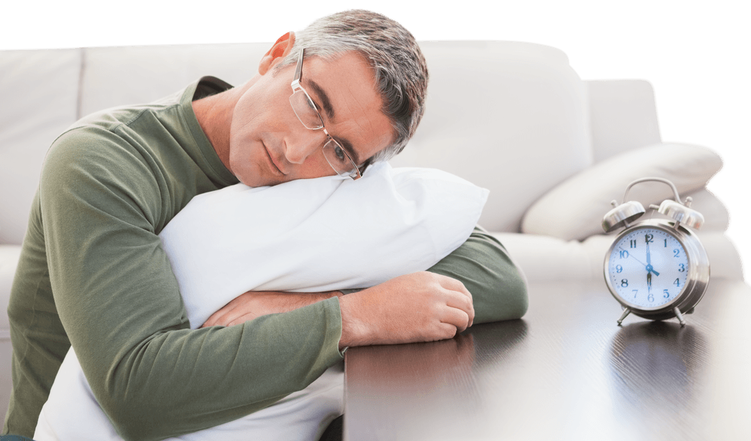 Transparent Clock Alarm, Woman Resting, Time Relaxation Concept