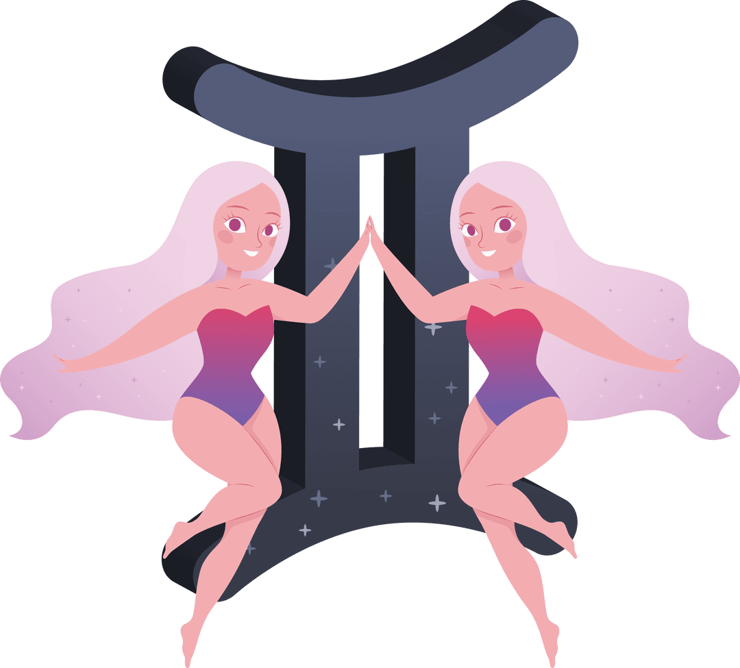 Gemini Zodiac Sign Character Transparent Background Vector - Download Free Stock Images Pikwizard.com