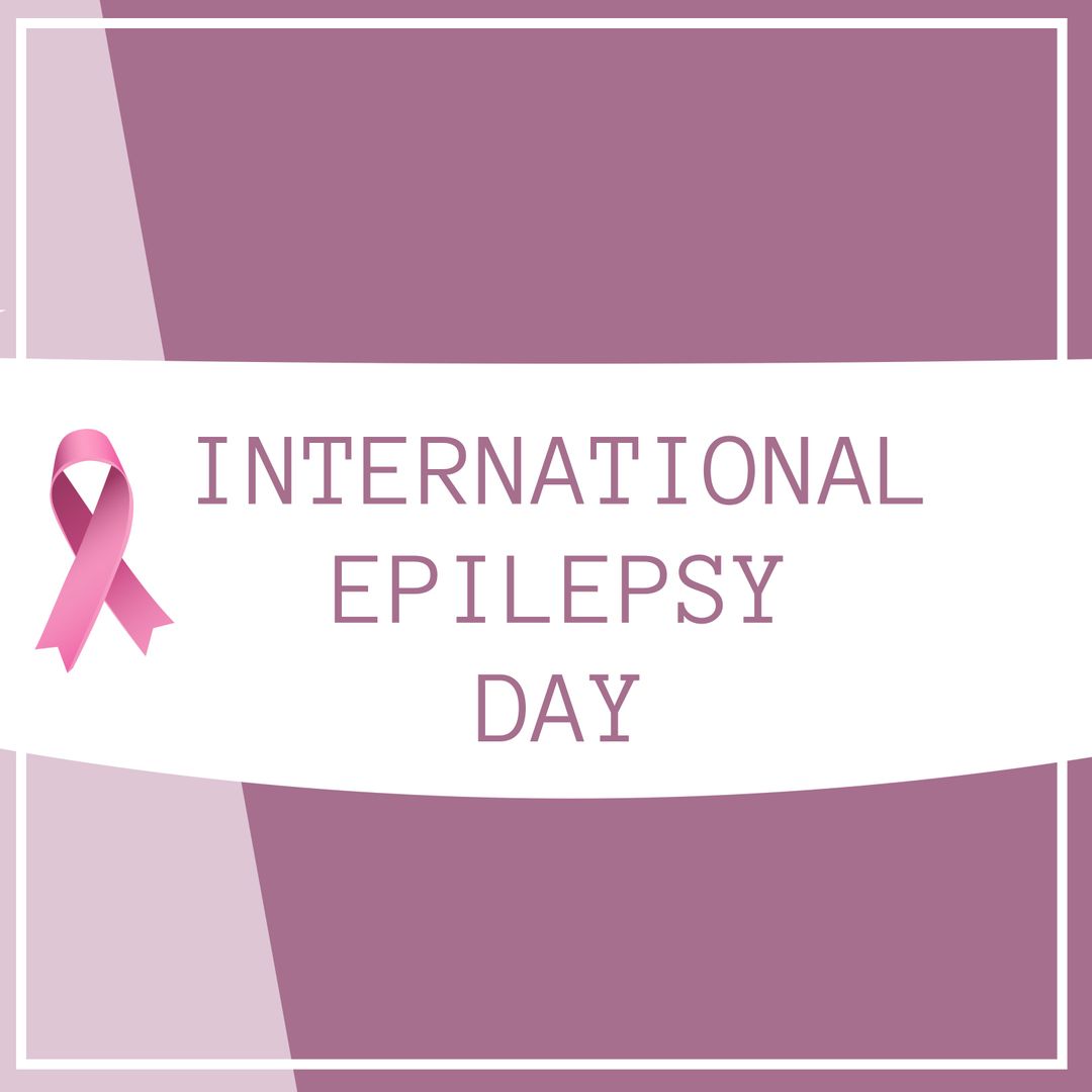 International Epilepsy Day Awareness Purple Ribbon