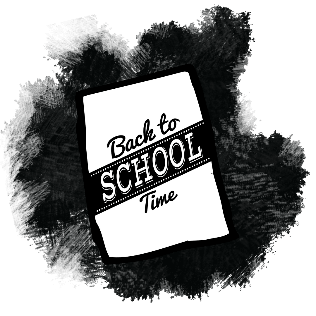 Transparent Back to School Typography Design on Paper