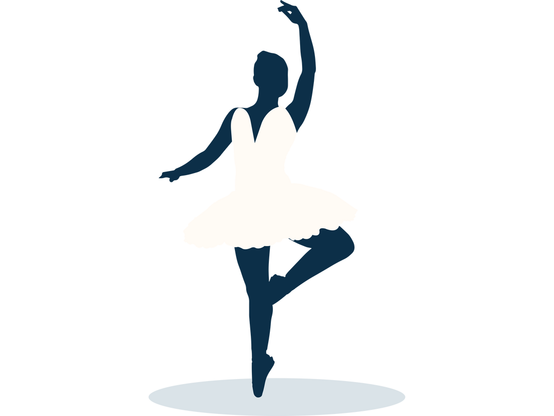 Elegant Ballet Dancer Silhouette on Transparent Background - Download Free Stock Images Pikwizard.com