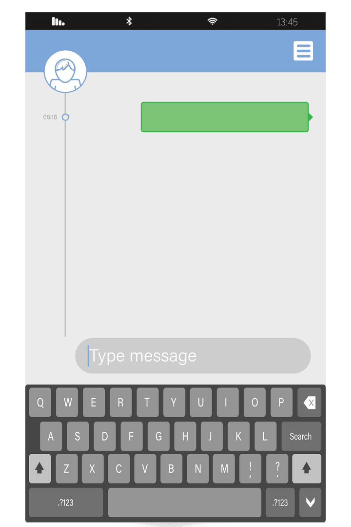 Digital Message Interface with Keyboard on Transparent Background - Download Free Stock Images Pikwizard.com