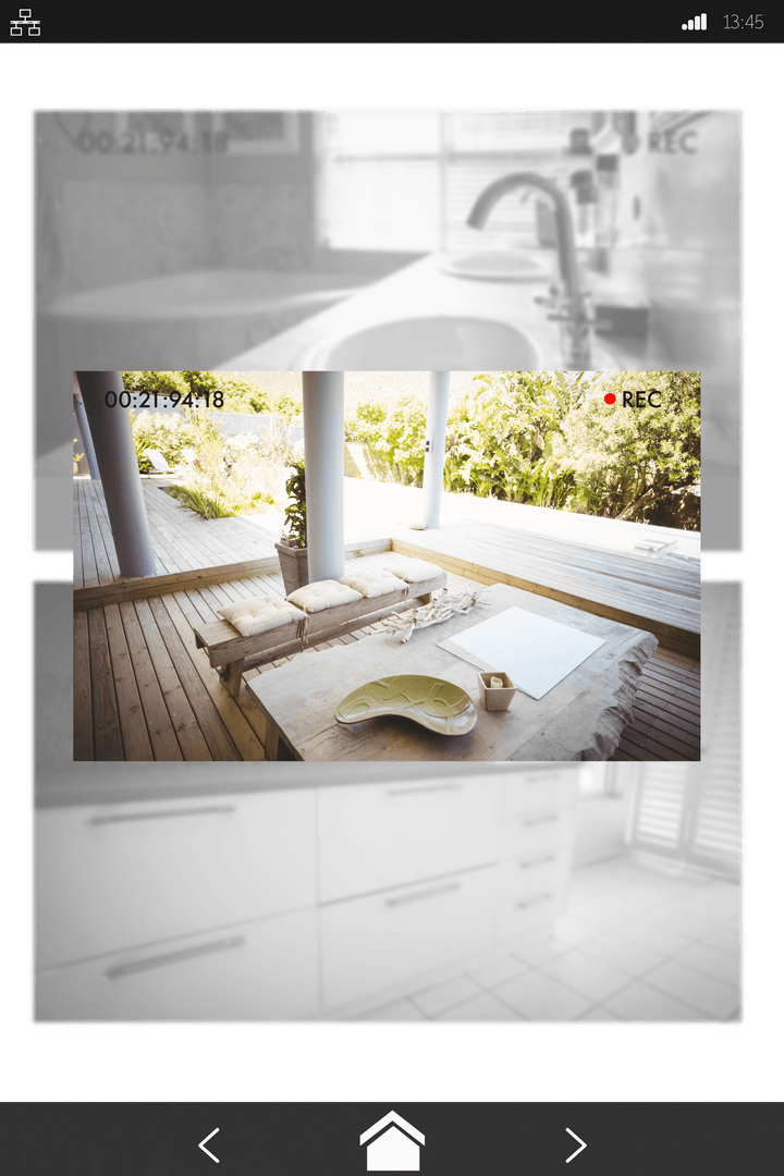 Transparent Mobile Recording Porch Table with Sunlight Filter