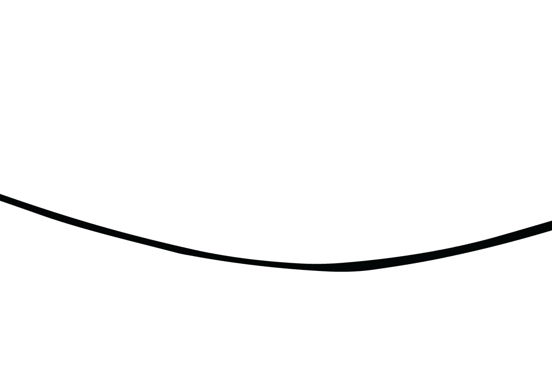 Curved Transparent Line on Black Background Illustration