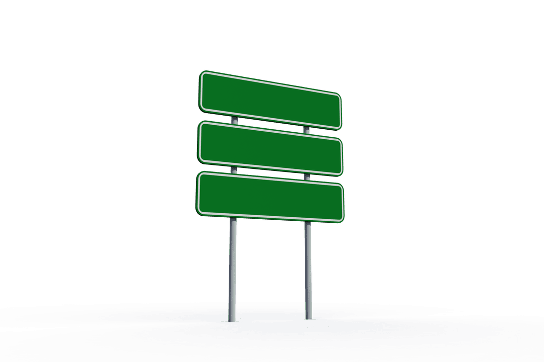 Transparent Road Signs for Custom Directional Message