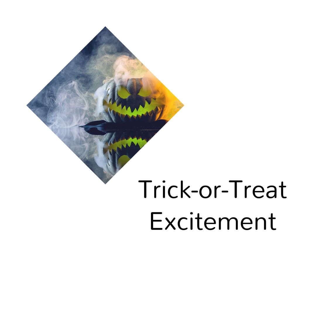 Halloween Pumpkin with Smoky Background and Text