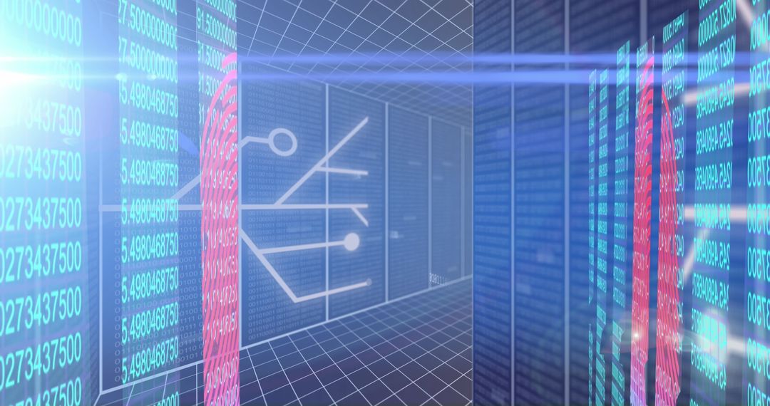 digital circuit design with data processing overlaid - Free Images, Stock Photos and Pictures on Pikwizard.com