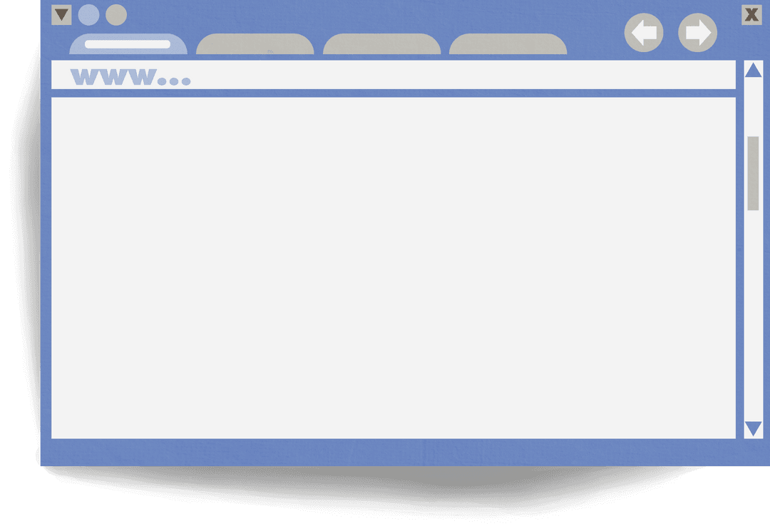 Digital Illustration of Web Browser Interface on Transparent Background - Download Free Stock Images Pikwizard.com