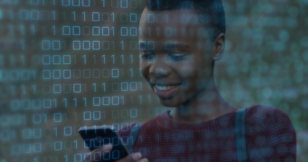 Young Woman Integrating Technology and Education for Urban Commute